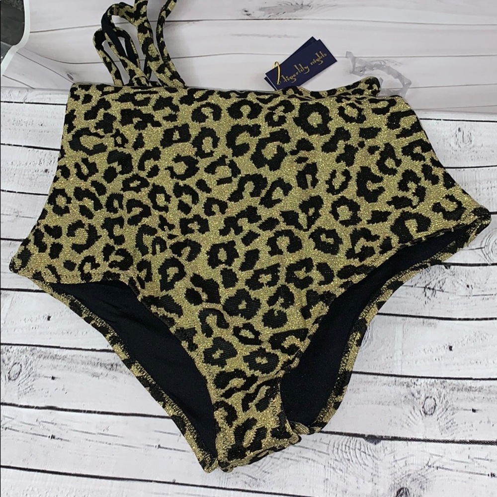 🔥Tigerlily Gold Leopard One Piece SwimSuit NWT - Picture 6 of 6